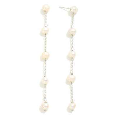 Pearl Chain Earrings