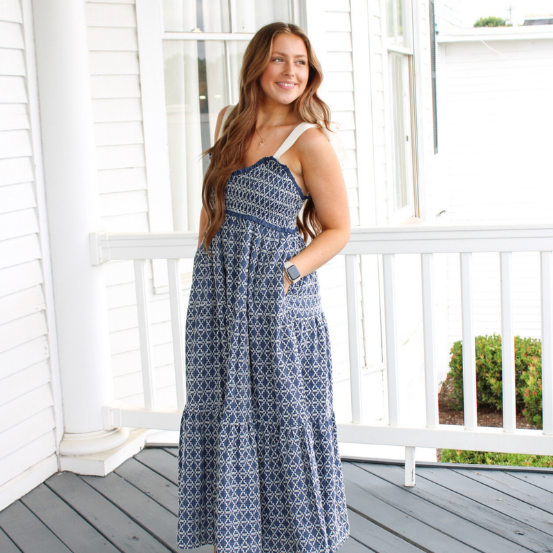 Ribbons N Curls Midi Dress