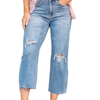 JoJo High Rise Wide Leg Crop by Judy Blue