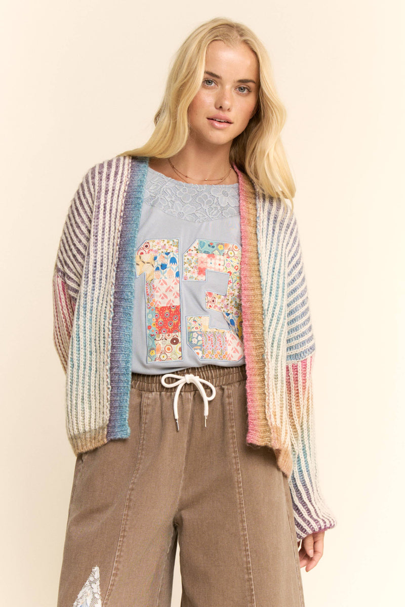 Rainbow Stripe Cardigan