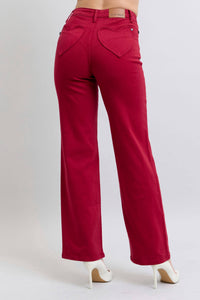Heart Shaped Back Pockets High Waisted 90's Straight *FINAL SALE*