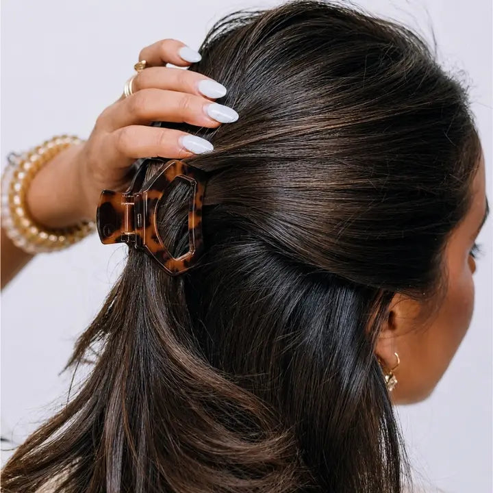Teleties - Open Tortoise Petite Hair Clip