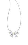 Blair Silver Bow Short Pendant Necklace 