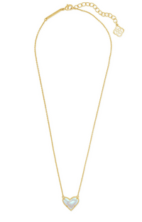 Ari Heart Gold Short Pendent Necklace