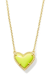 Ari Heart Gold Short Pendent Necklace