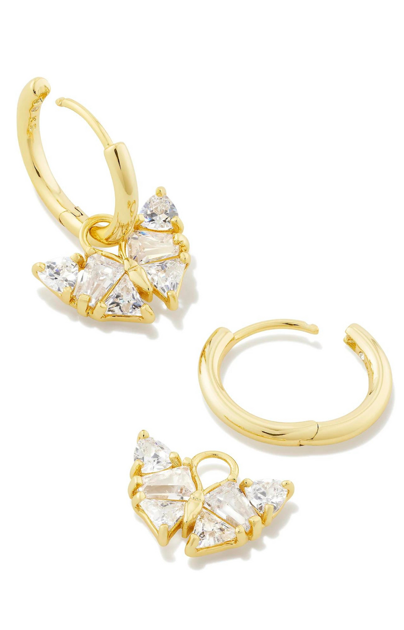Blair Gold Butterfly Huggie Earrings