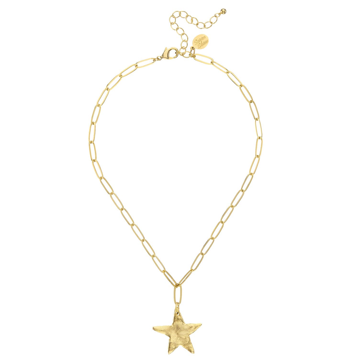 Susan Shaw Star Paperclip Necklace