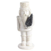 Mudpie White Ceramic Nutcracker