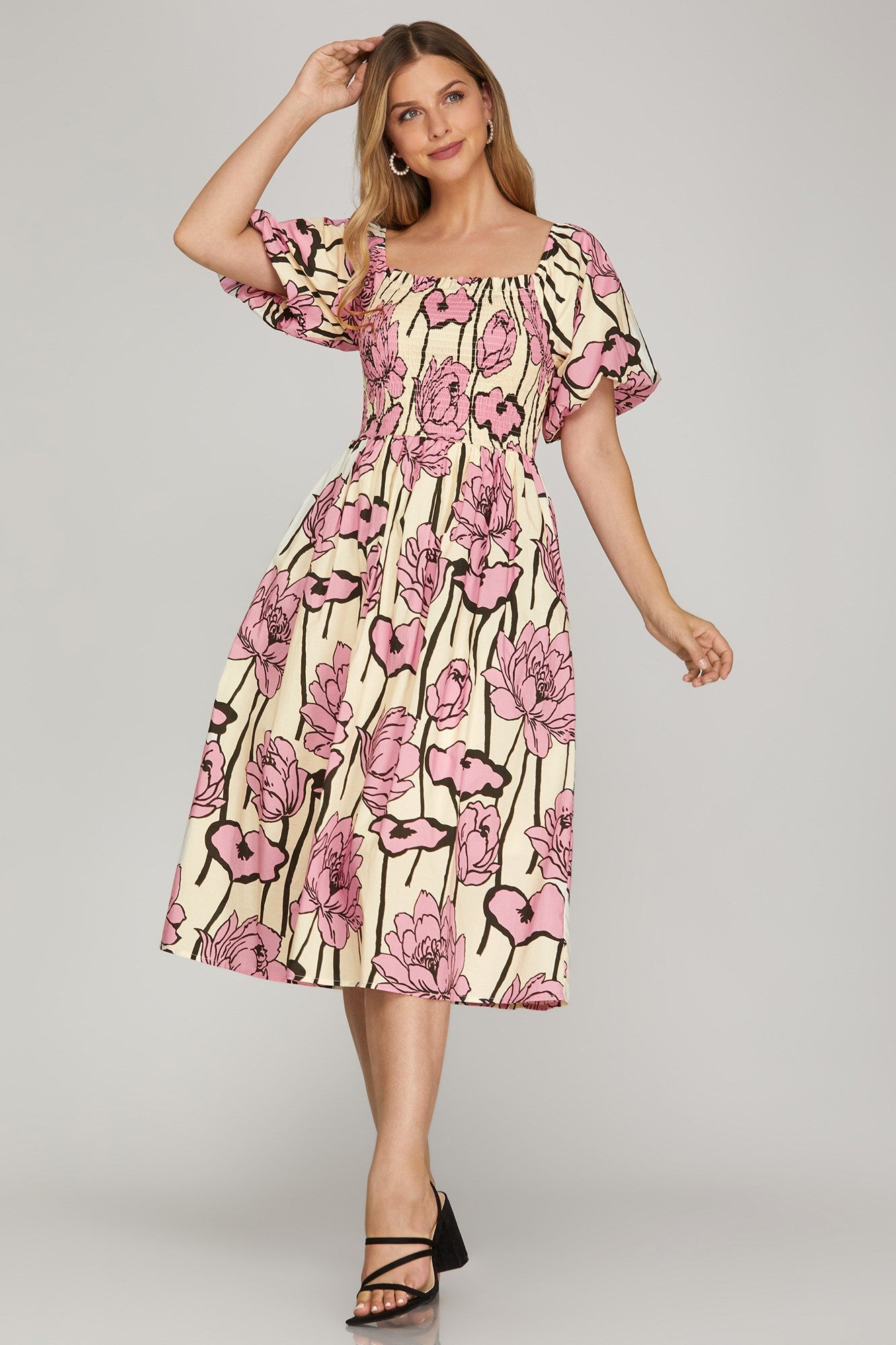 Moonlight Whispers Midi Dress