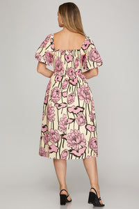 Moonlight Whispers Midi Dress