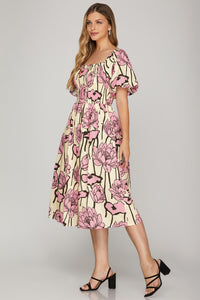 Moonlight Whispers Midi Dress