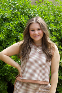 Garden Party Gingham Top