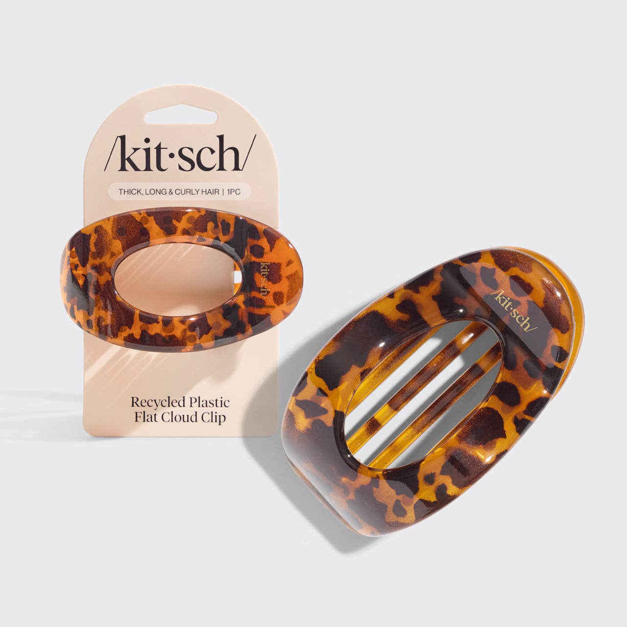 Large Flat Cloud Clip - Tortoise