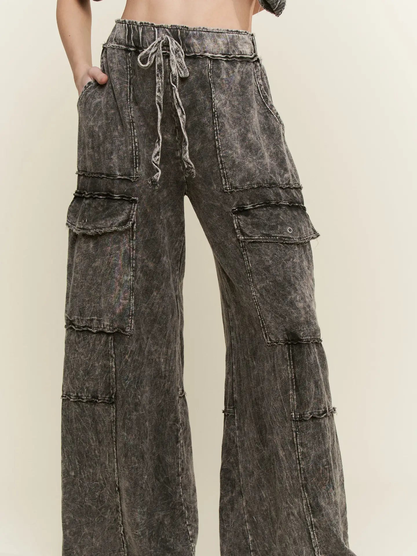 Distressed Cargo Pants