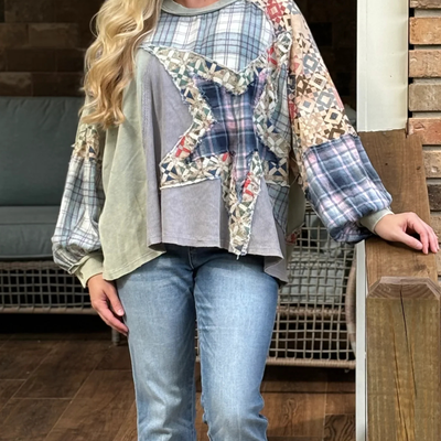 In The Stars Waffle Top *Final Sale