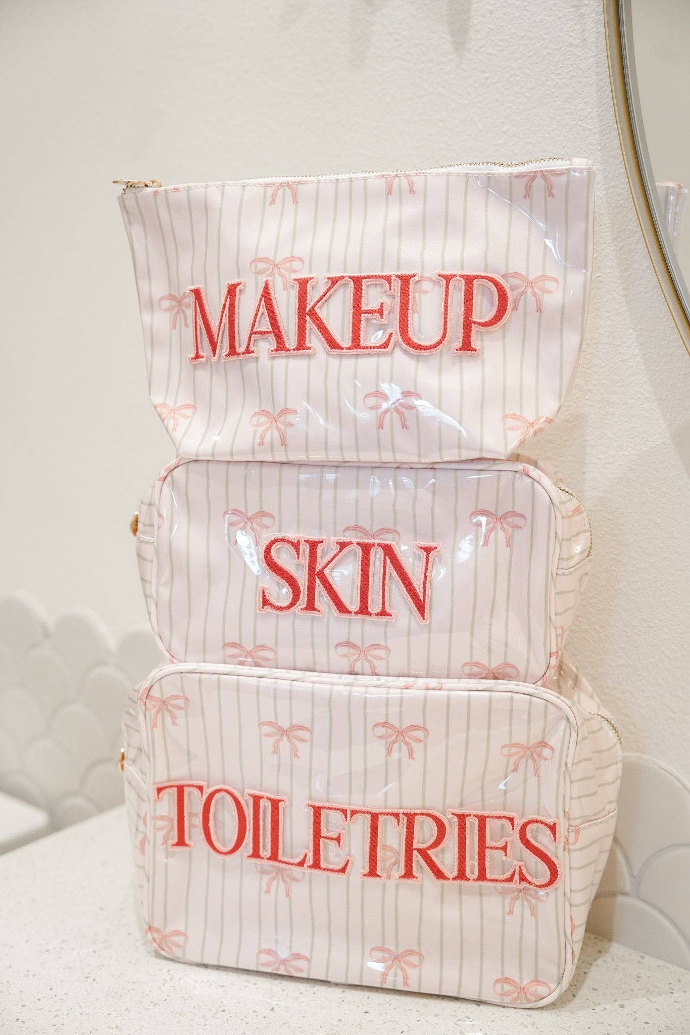 Pink Summer Makeup Bag