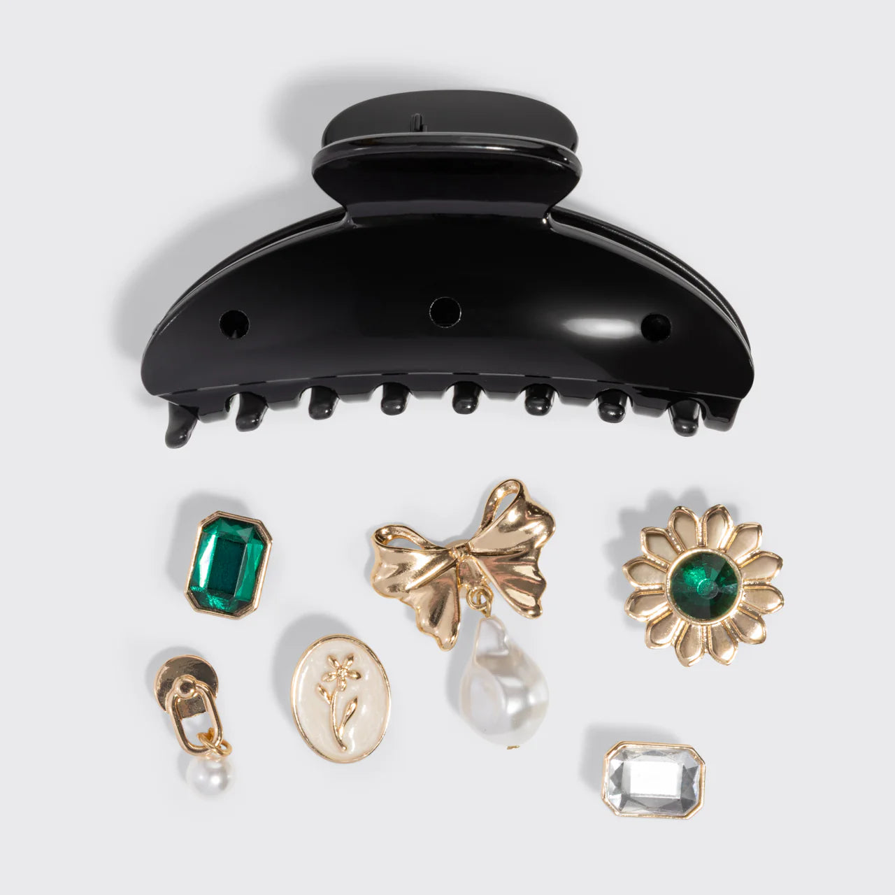 KitschPop™️ Curved Claw Clip & Charms