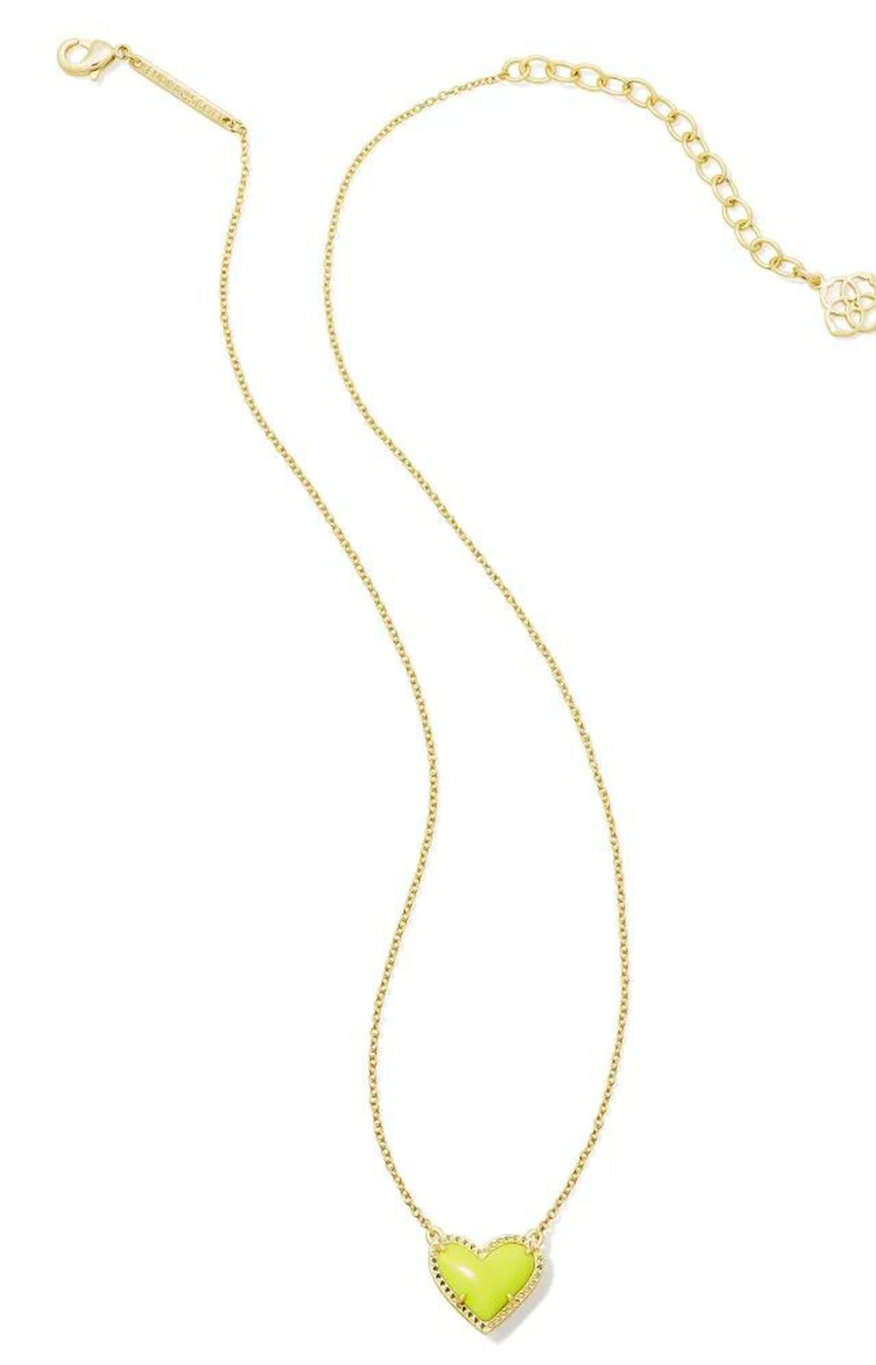 Ari Heart Gold Short Pendent Necklace