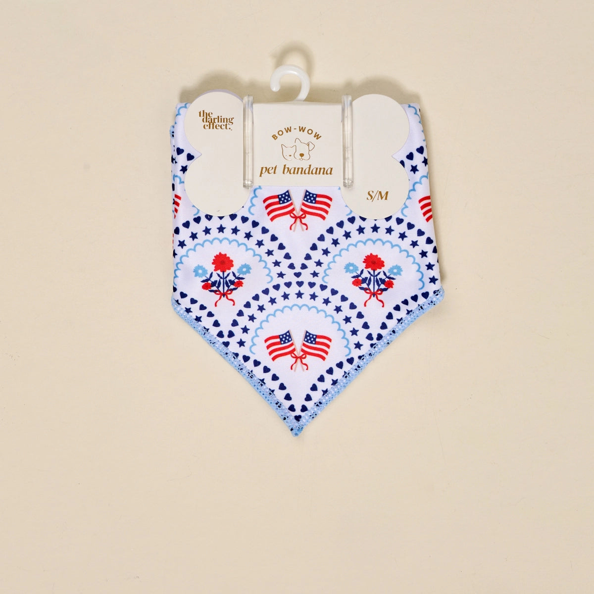 Bow-Wow Pet Bandana–All-American Darling