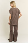 Mineral Washed Leopard Animal Cherry Graphic