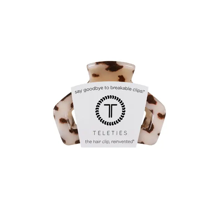 Teleties - Open Blonde Tortoise Petite Hair Clip