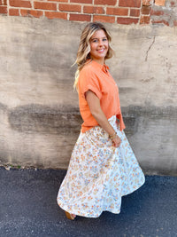 Flirty Florals Maxi Skirt