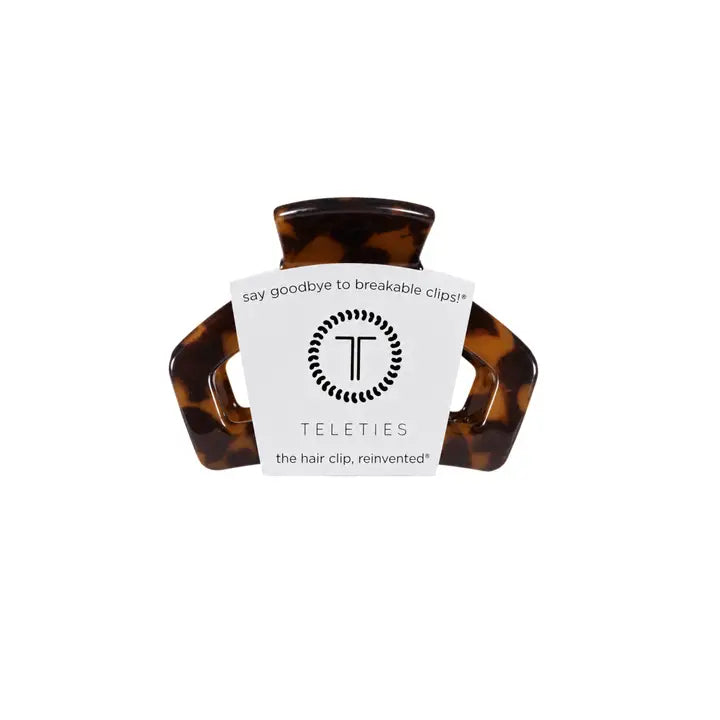 Teleties - Open Tortoise Petite Hair Clip