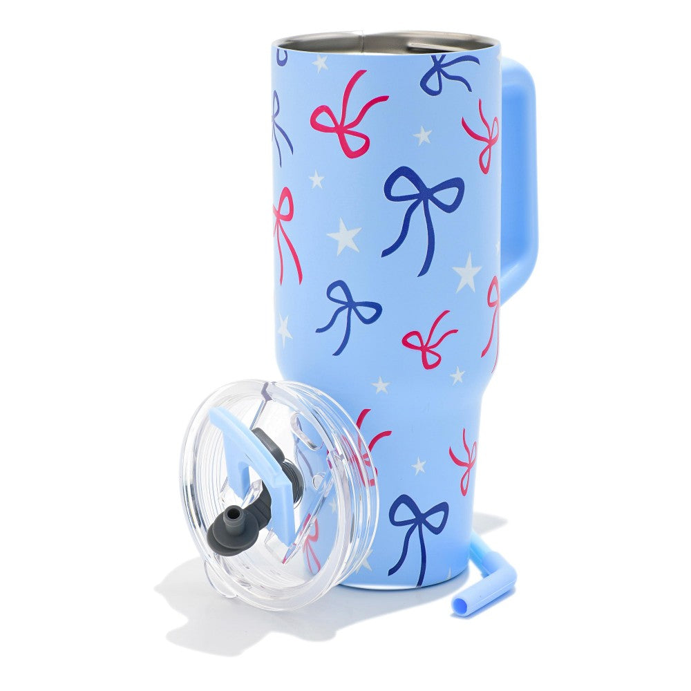 Americana Bows & Stars 40 oz Tumbler