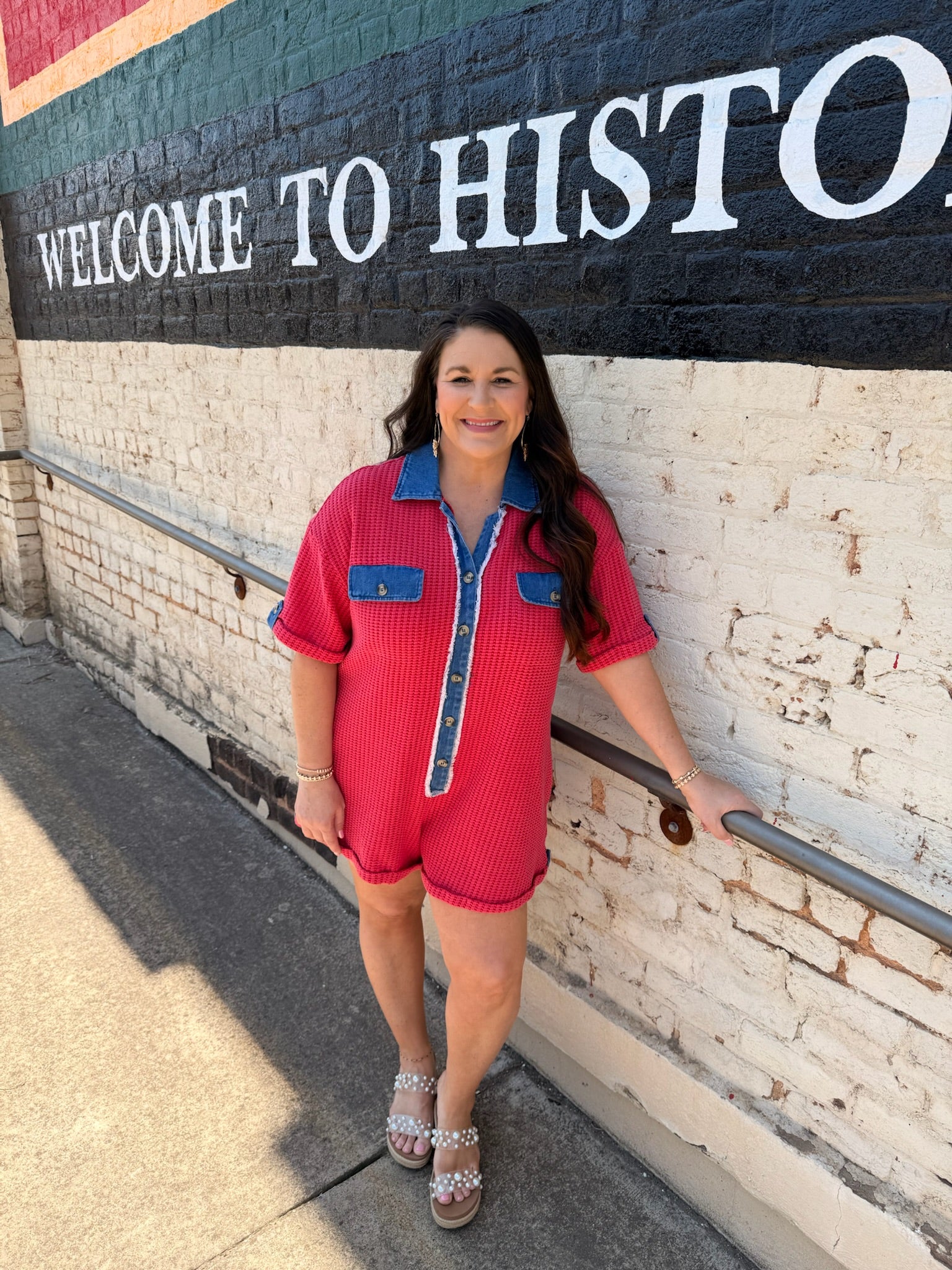 Retro-Remix Waffle Romper