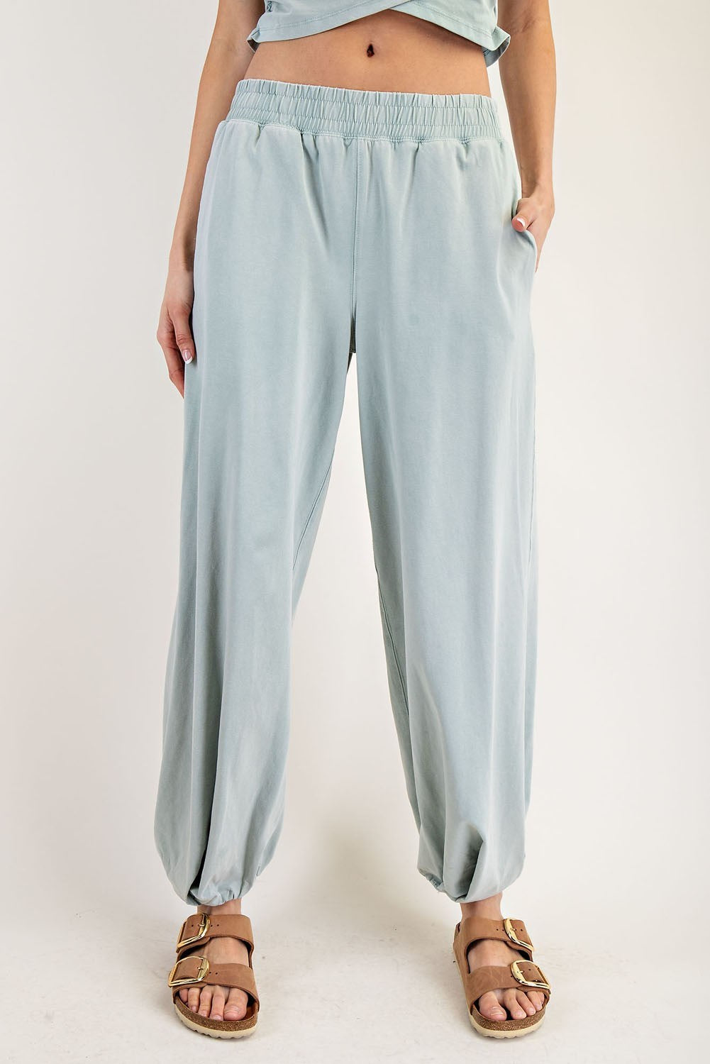 Solid Pocket Jogger Sweatpants