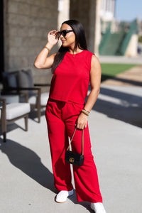 Textured Knit Tank Top & Pants *Sold Separately