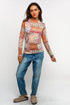 Fall Boho Patchwork Top