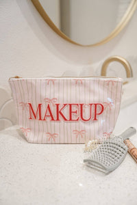 Pink Summer Makeup Bag