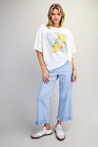 Lemon Printed Graphic Tee Shirt