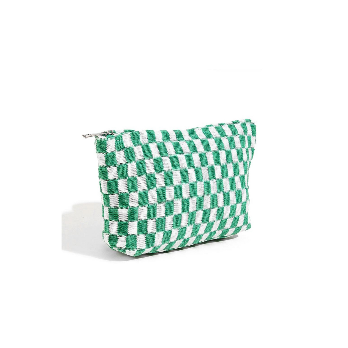 Checkered Zipper Pouch