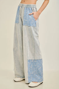 Mineral Washed Floral Denim Tops & Pants *Items Sold Separately