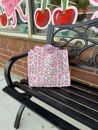 Quilted Floral Mini Tote