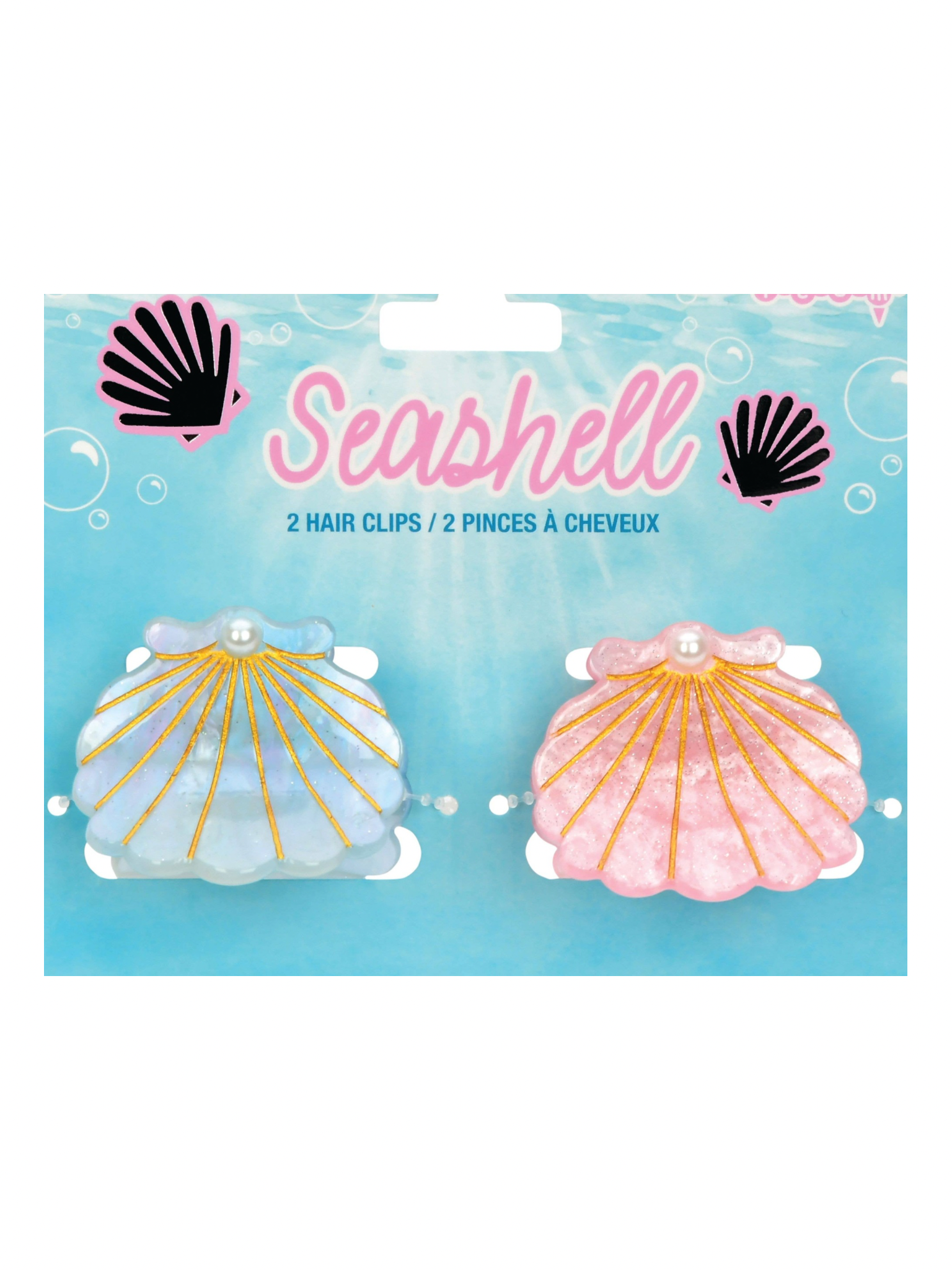 SHELL HAIR CLIPS