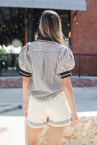 Strolling on Main St Blouse by Entro