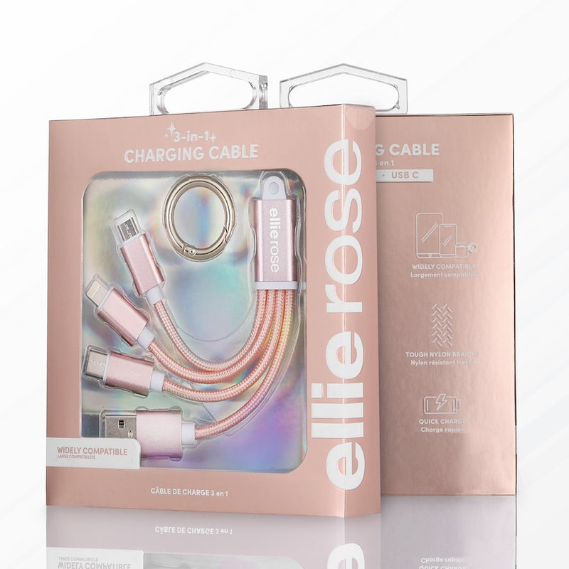 3 in 1 Charging Keychain *Final Sale*