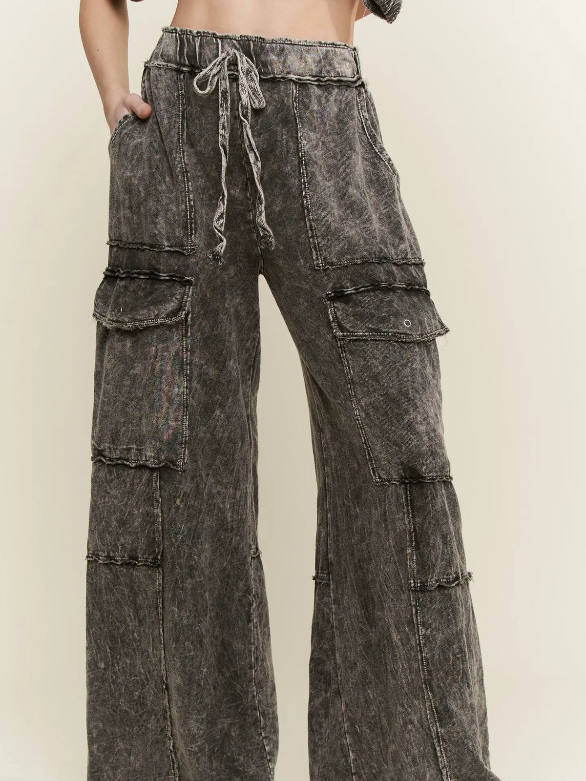 Distressed Cargo Pants