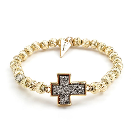 Druzy Cross Erimish Bracelet