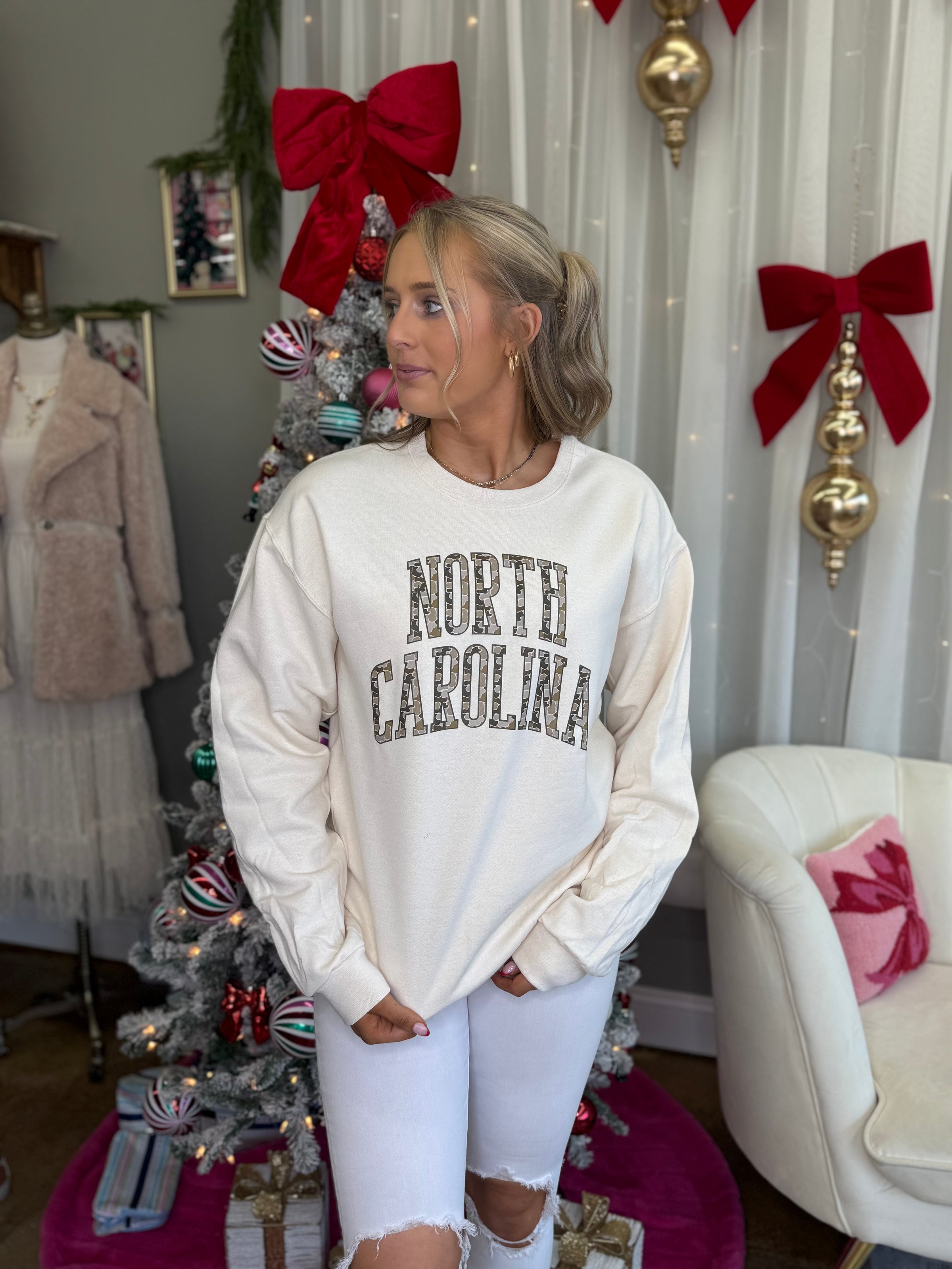 North Carolina Camo Sweatshirt