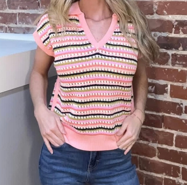 Palm Springs Knit Top by THML