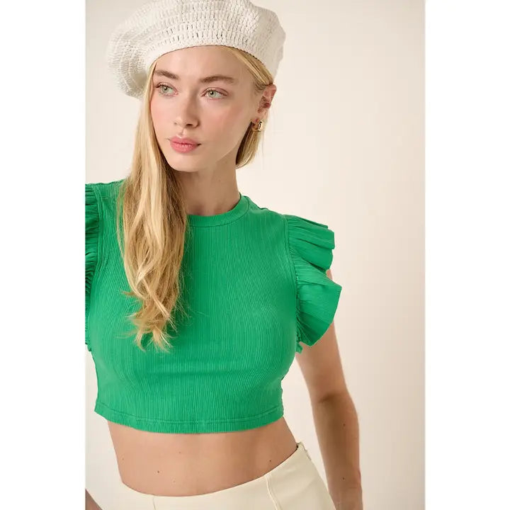 Ruffle Crop Top