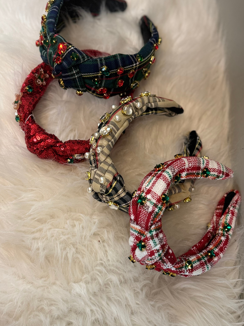 Holiday Jeweled Fashion Headbands