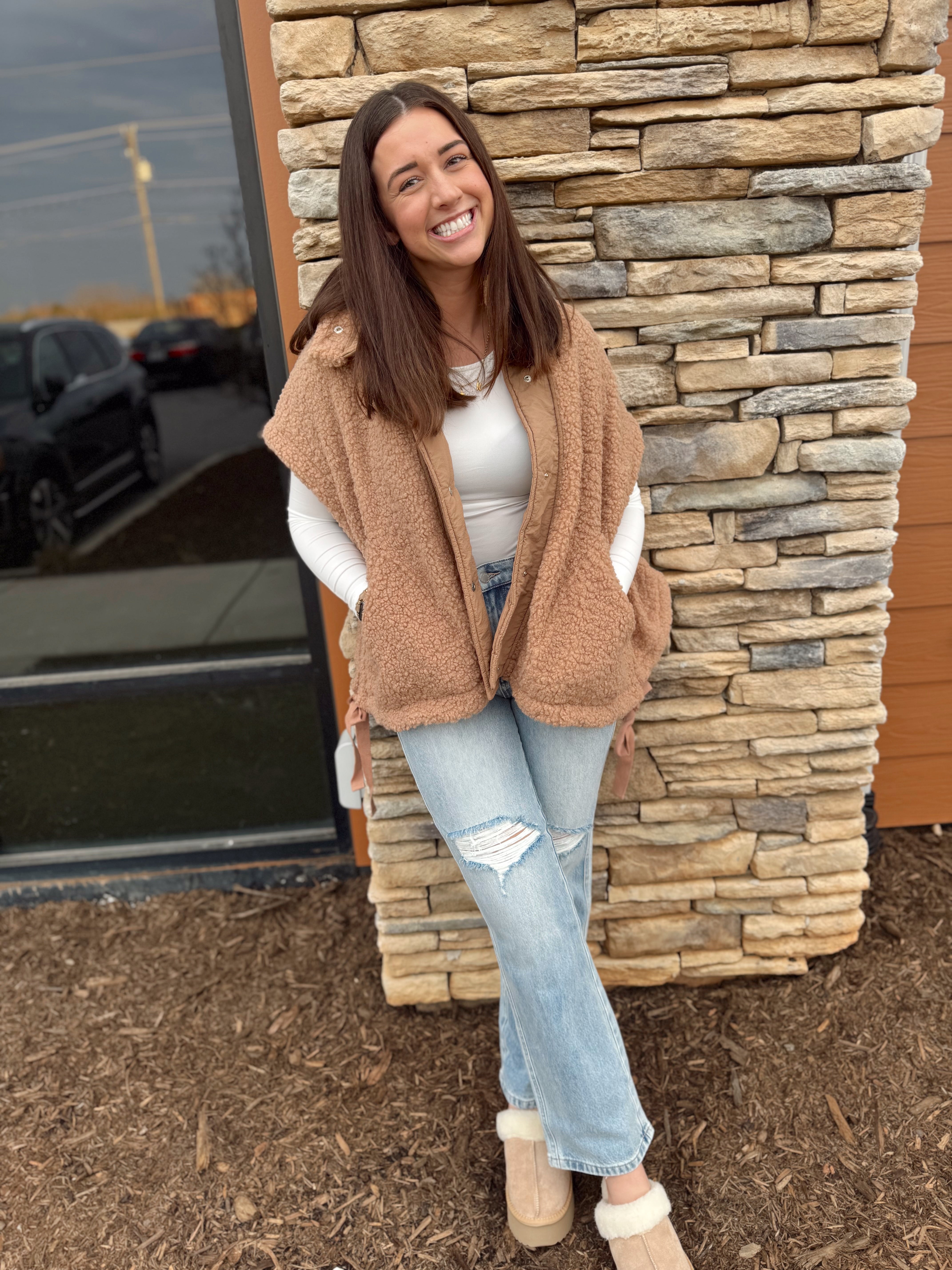 Teddy Bear Vest – Molly Malone's Boutique