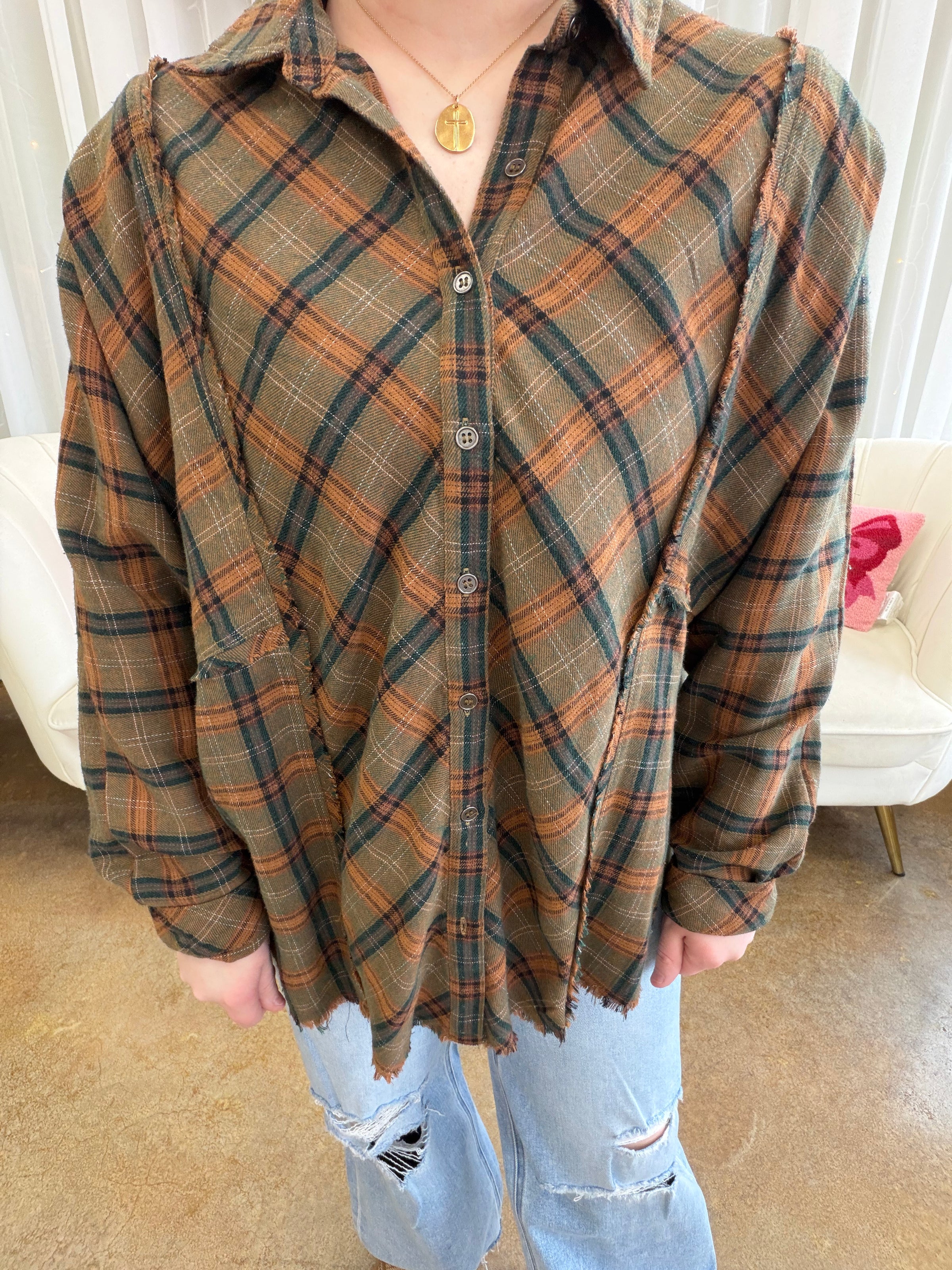 Cowgirl Up Plaid Shirt by Heyson