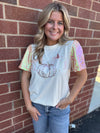 Pumpkin Sequined Top