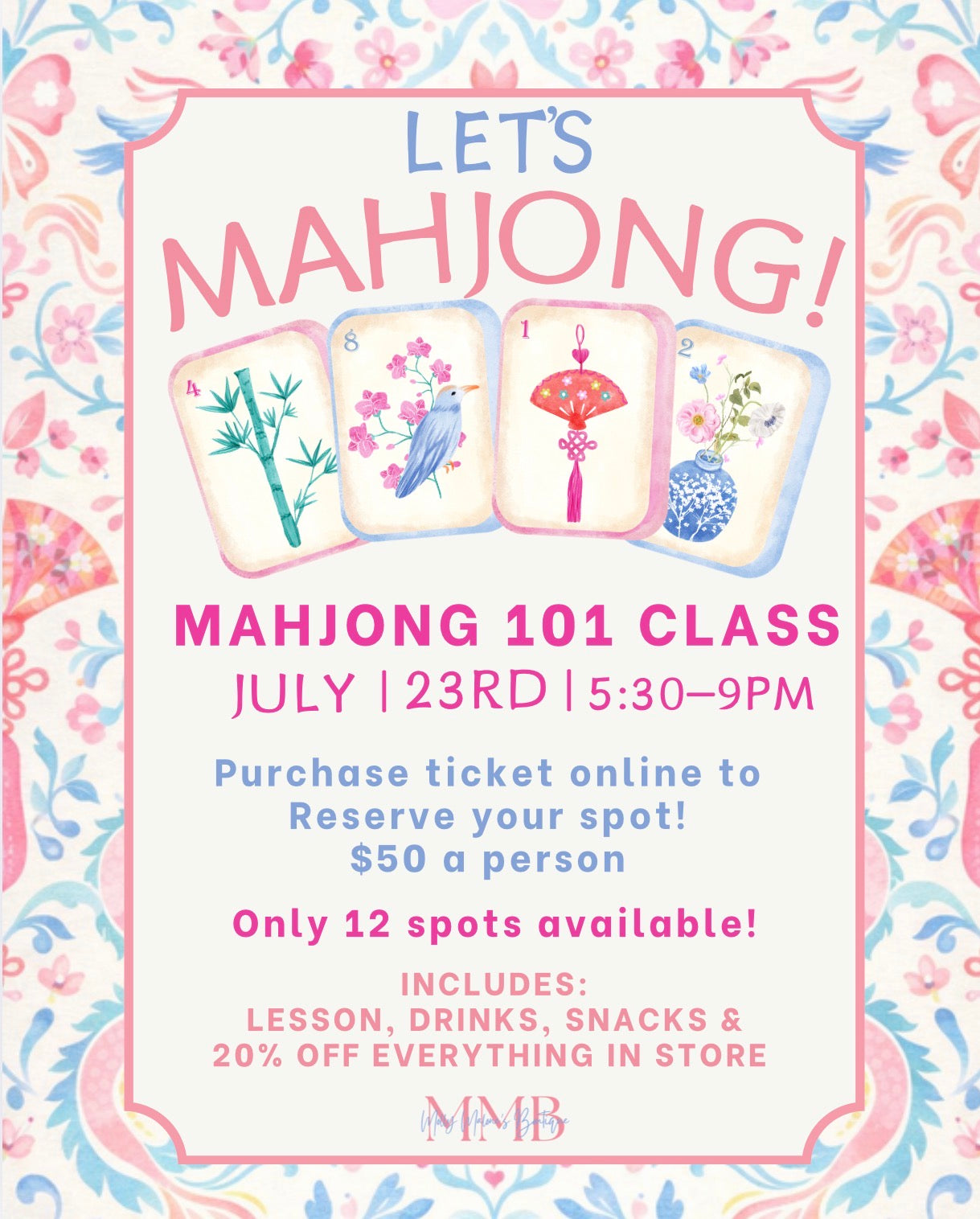 Mahjong 101 lessons